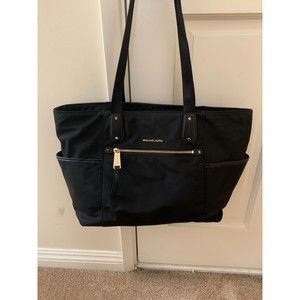 Michael Kors Black Nylon Tote Handbag Laptop / Diaper. Carry On. Travel …